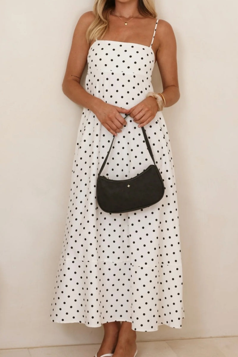 Polka Dot Spaghetti Strap Dress