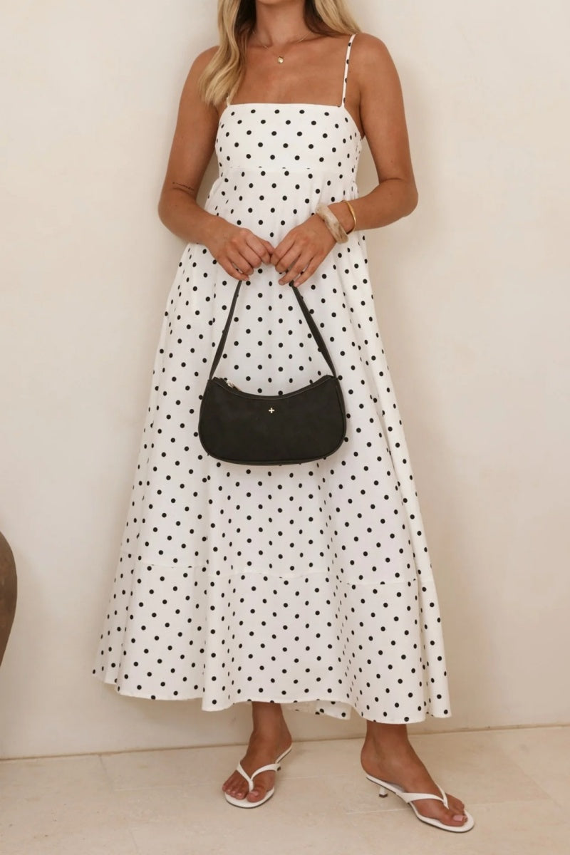 Polka Dot Spaghetti Strap Dress