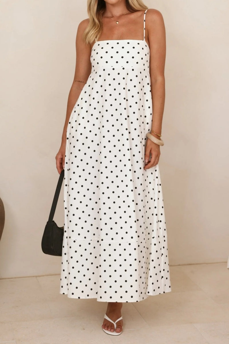Polka Dot Spaghetti Strap Dress