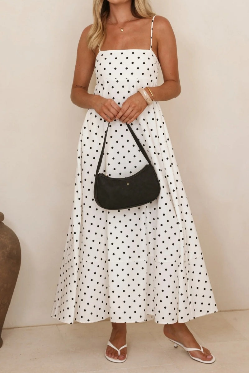 Polka Dot Spaghetti Strap Dress