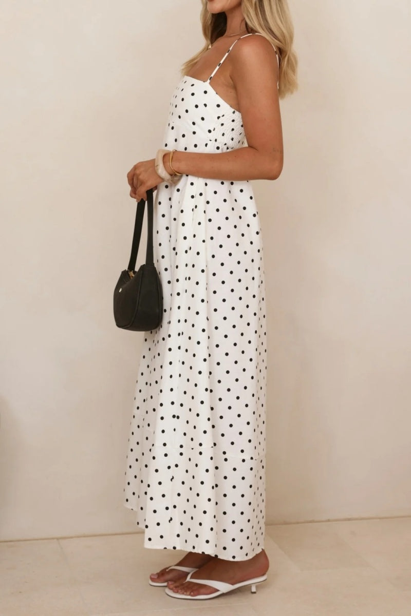 Polka Dot Spaghetti Strap Dress