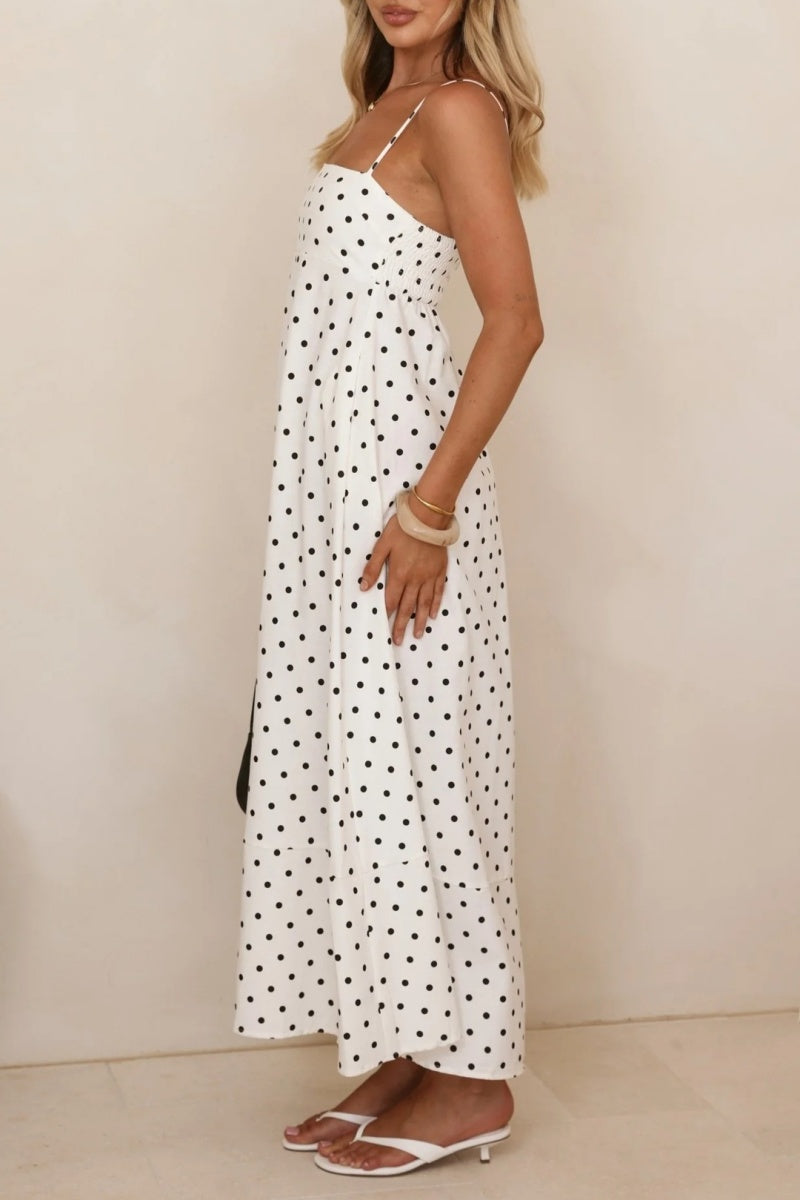 Polka Dot Spaghetti Strap Dress