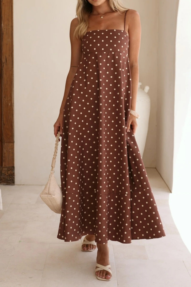 Polka Dot Spaghetti Strap Dress