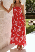 Tropical Camisole Maxi Dress