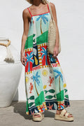 Tropical Camisole Maxi Dress