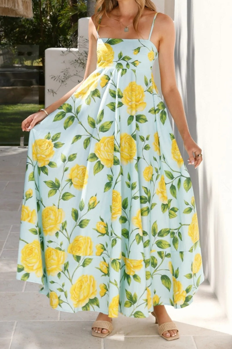 Floral Camisole Long Dress