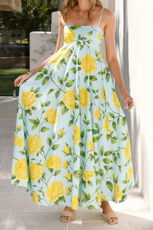 Floral Camisole Long Dress