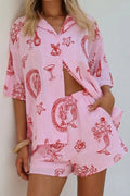 Vacation Blouse & Shorts Set