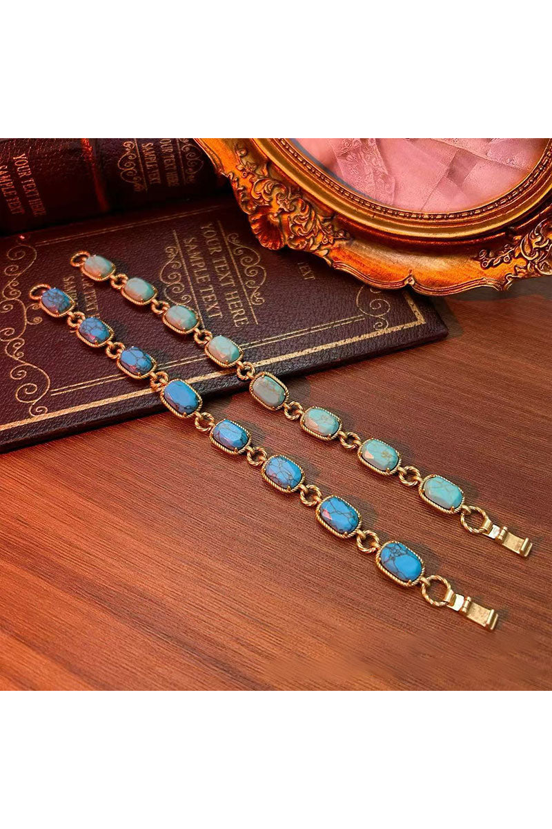 Boho Turguoise Stones Bracelet