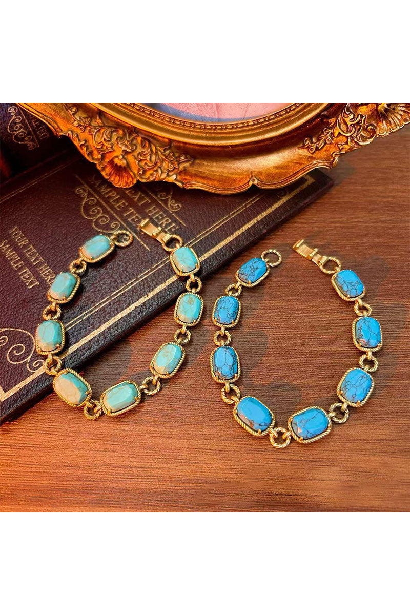 Boho Turguoise Stones Bracelet