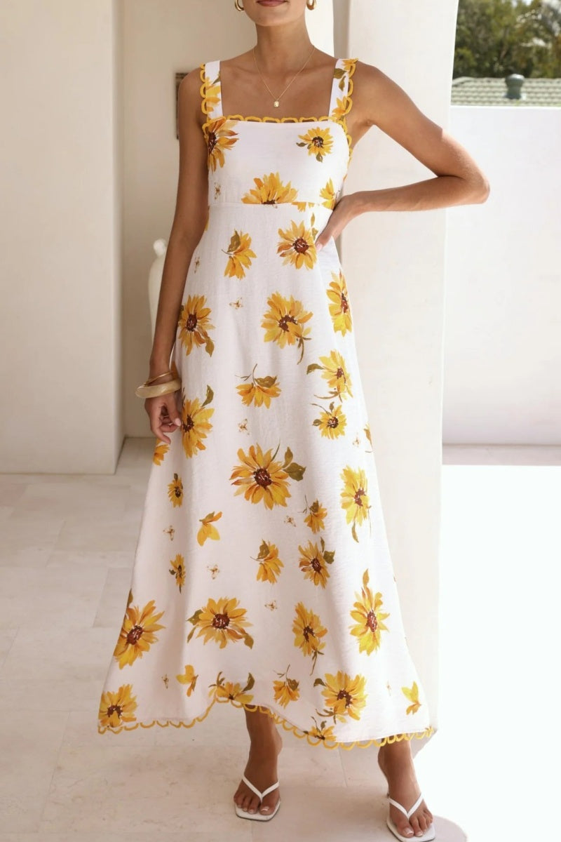 Daisy Prints Holiday Dress