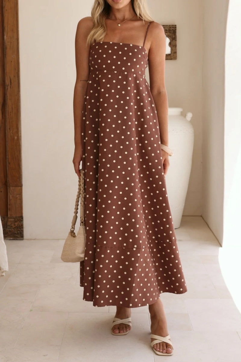 Polka Dot Spaghetti Strap Dress