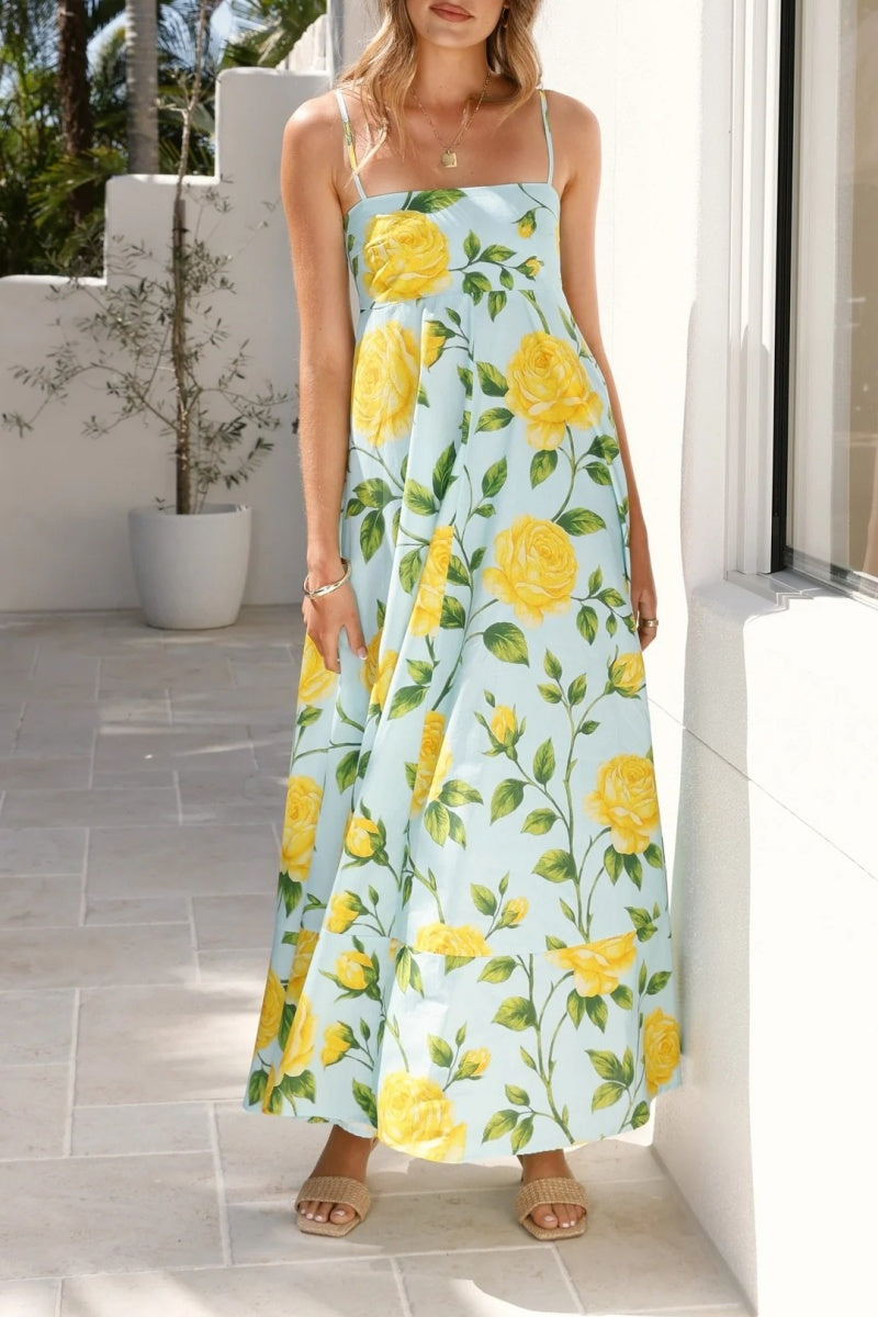 Floral Camisole Long Dress