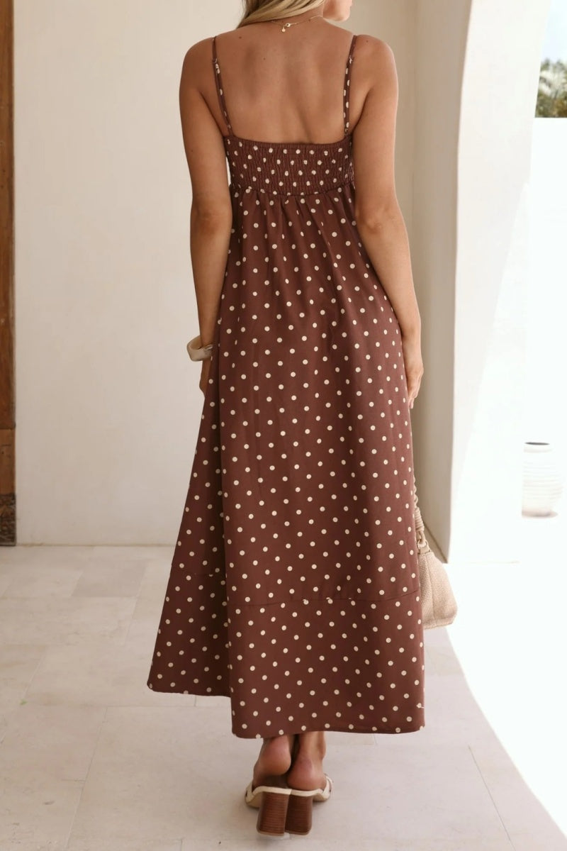 Polka Dot Spaghetti Strap Dress