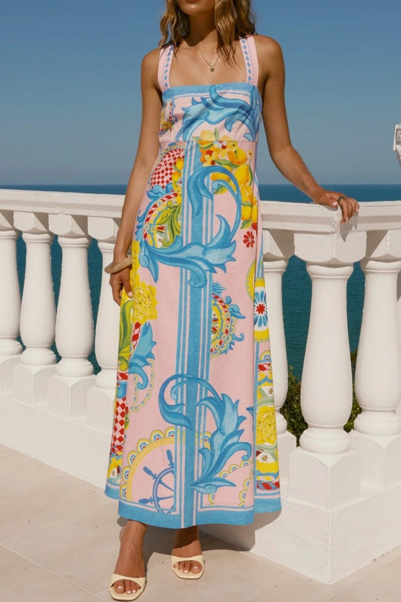 Loose Fit Vintage Long Dress