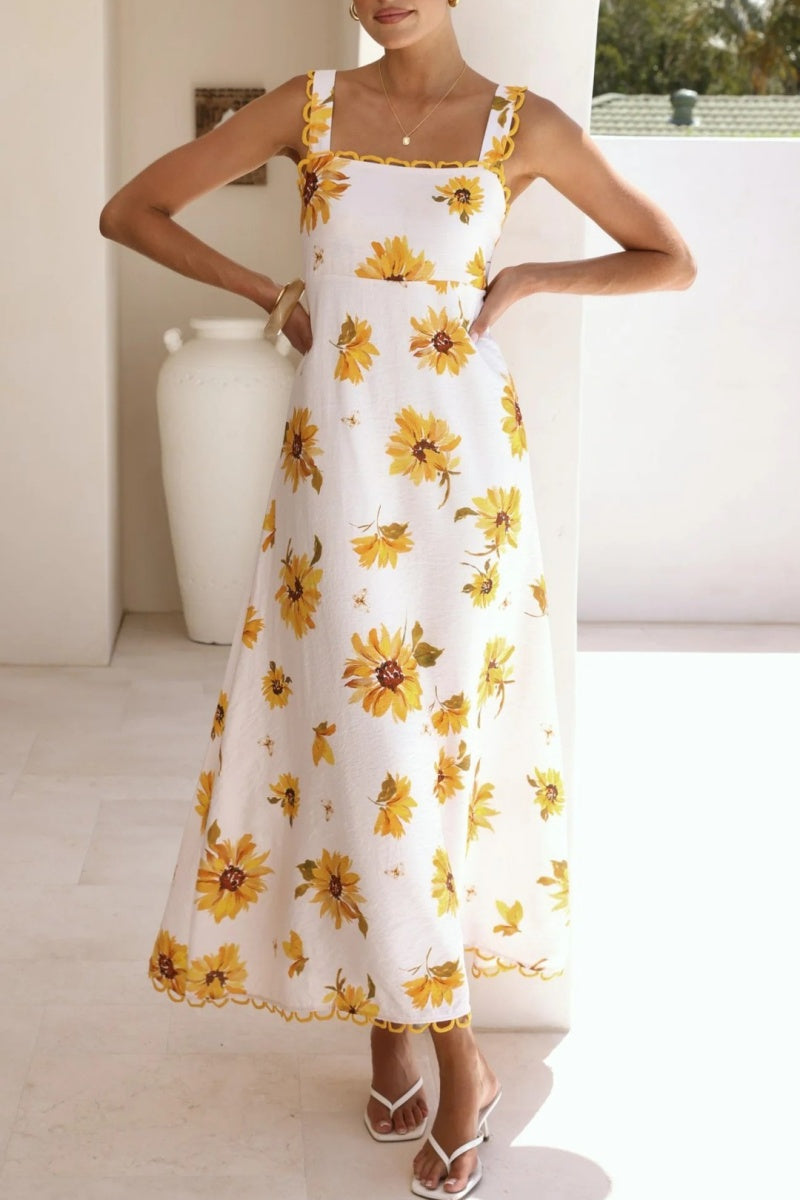 Daisy Prints Holiday Dress