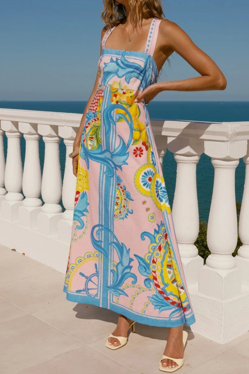 Loose Fit Vintage Long Dress