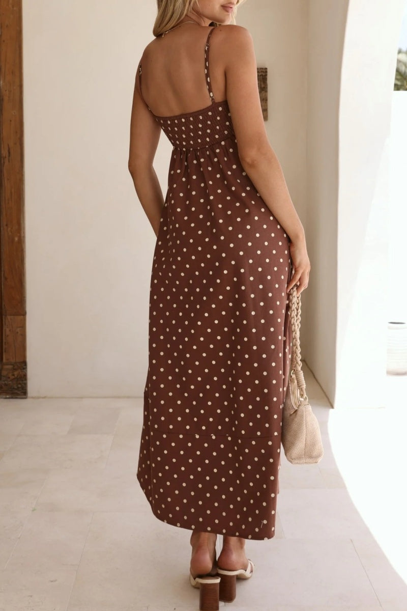 Polka Dot Spaghetti Strap Dress
