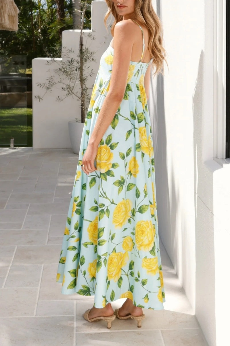 Floral Camisole Long Dress