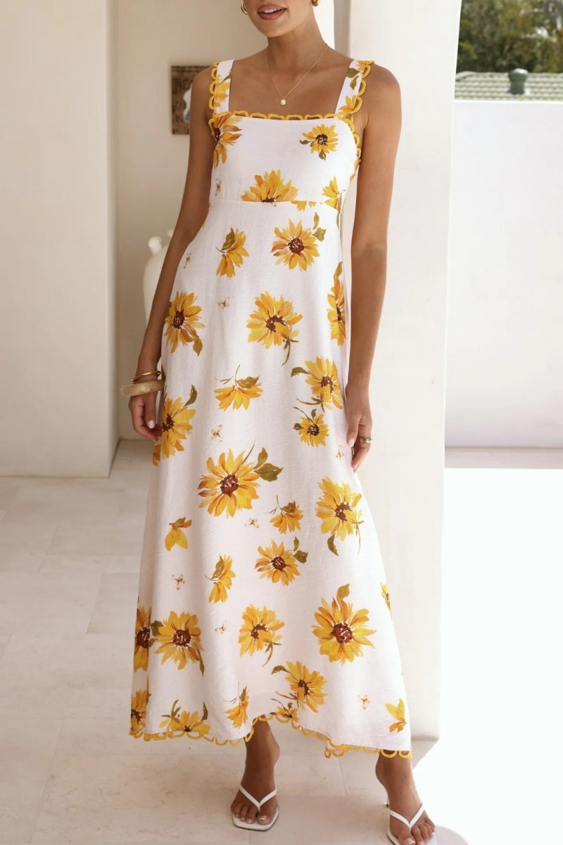 Daisy Prints Holiday Dress