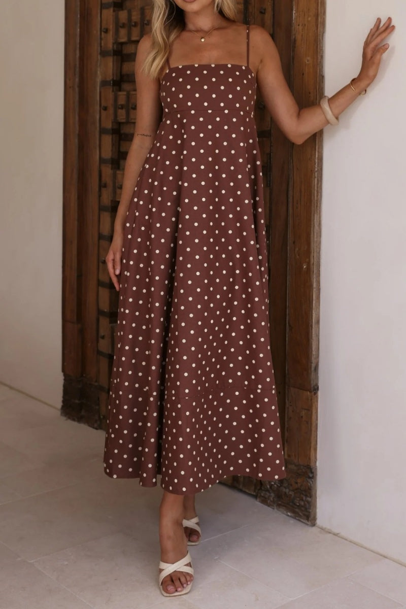 Polka Dot Spaghetti Strap Dress