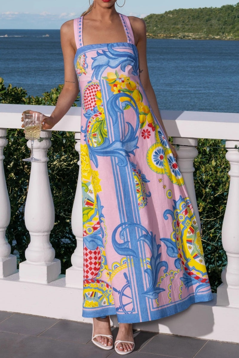 Loose Fit Vintage Long Dress