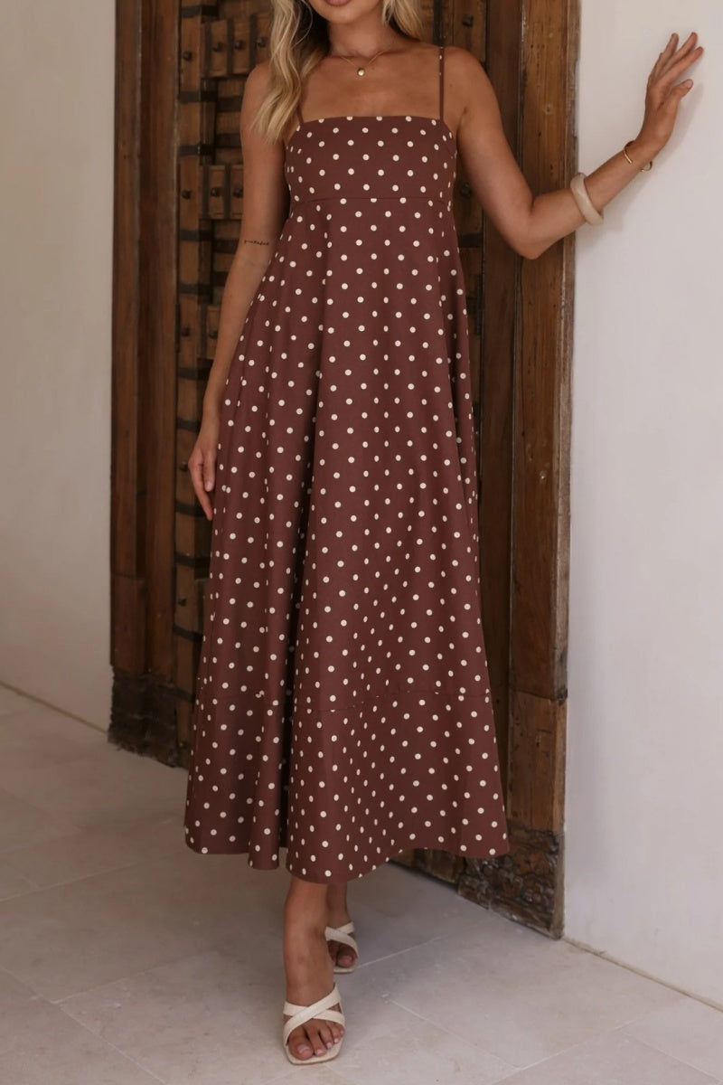 Polka Dot Spaghetti Strap Dress